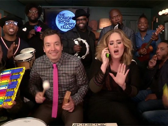 Adele et Jimmy Fallon