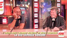 Humour vidéo - Laurent Ruquier et Régis Laspalès - La bio express sonore