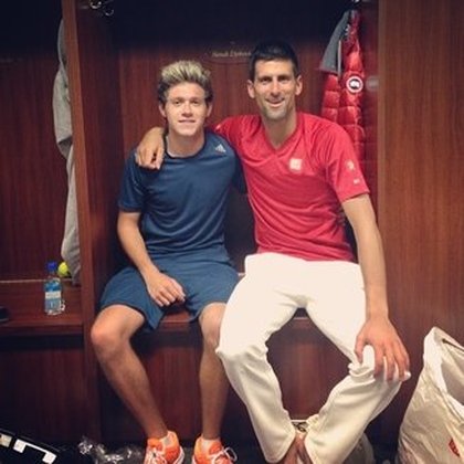 niall horan: I was terrible ! But was an amazing experience to play with the number 1 tennis player in the world ! Just incredible ! Thank you to all of you guys, coz if it wasn't for you , I wouldn't be able to do amazing stuff like that