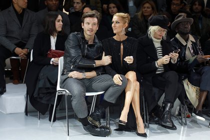 Céline Dion et Pepe Munoz au défilé Alexandre Vauthier lors de la Fashion Week parisienne