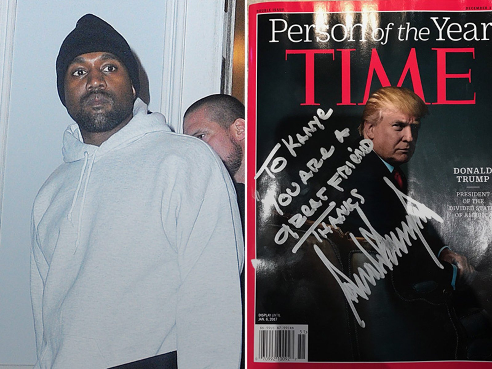 Cadre Photo Dédicacé Donald Trump - Réimpression Avec Autographe, Fabriqué à La Main (30,5 X 20,3 Cm)