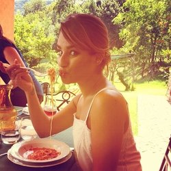 Lea Michele: Lunch time at Giffoni