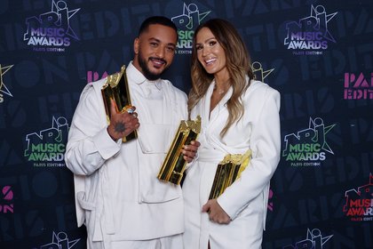 Vitaa & Slimane - Photocall NRJ Music Awards Paris Edition