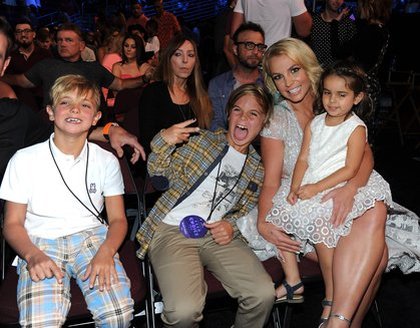 Britney Spears et sa famille aux Teen Choice Awards