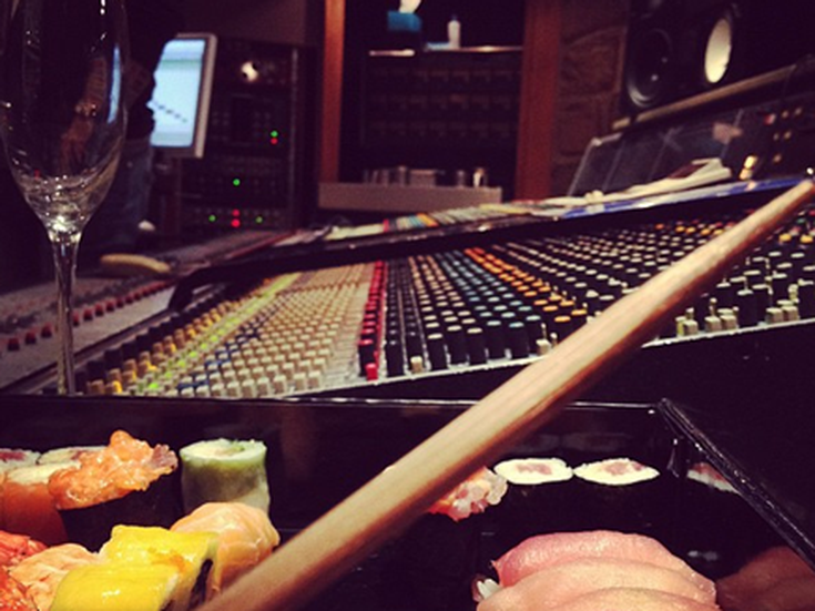 Shy'm en studio