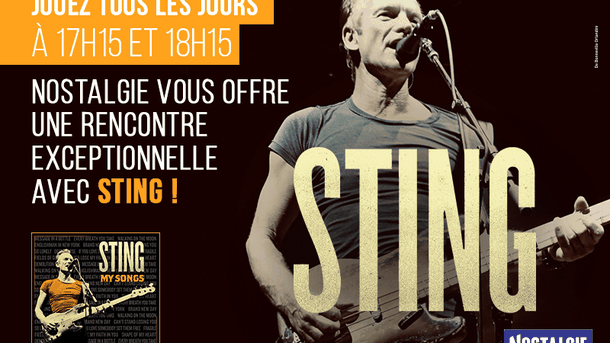 Gagnez votre rencontre avec Sting dans les studios de NOSTALGIE