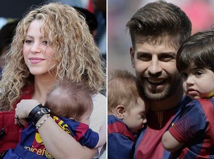 Shakira, ses fils et son mari au match de foot