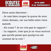 Blague - La belle-mère et le chien
