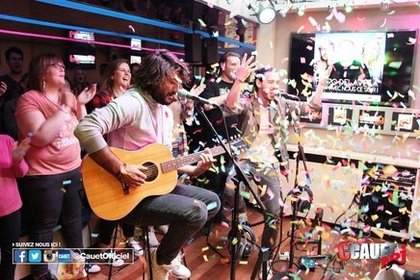 Mardi 3 Mai avec les Fréro Delavega - C Cauet sur NRJ