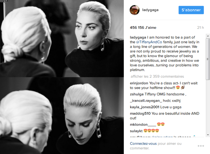 Lady Gaga pour Tiffany