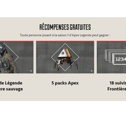 Apex Legends : contenu du Battle Pass - Saison 1