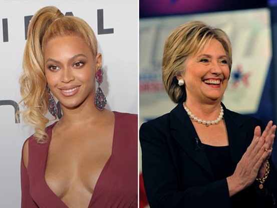 Beyoncé et Hilary Clinton