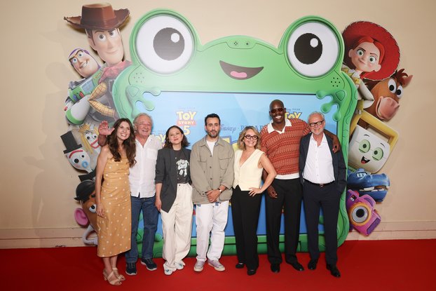 Jonathan Cohen, Jean-Philippe Puymartin, Richard Darbois, Marine Leonardi, Jean-Pascal Zadi, Barbara Tissier, Laura Felpin pour "Toy Story 5" (Paris, 2026)