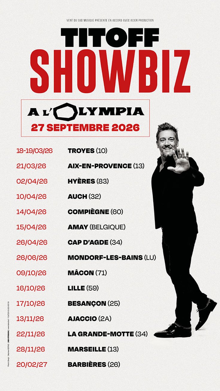 Titoff Teaser Showbiz - dates tournée