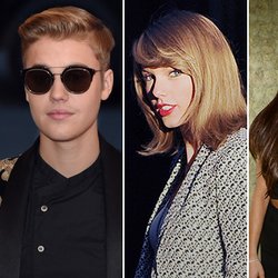 Justin Bieber, Taylor Swift et Ariana Grande