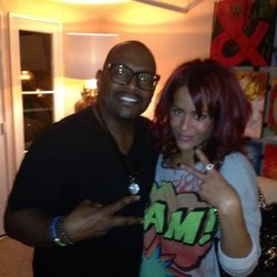 Amel Bent: hier au studio , avec Randy Jackson....mariahCarey, AmericanIdol 