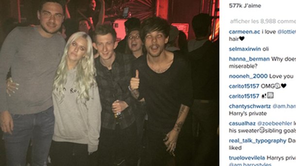 Louis Tomlinson : soutenu par sa sœur!
