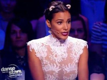 Shy'm de tenue de chat sur Danse avec les Stars