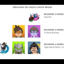 La liste des récompenses du défi Brique de Bastion (sur Twitch)