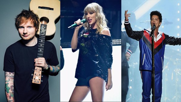 Ed Sheeran, Taylor Swift, Bruno Mars : découvrez les tournées les plus lucratives de 2018!