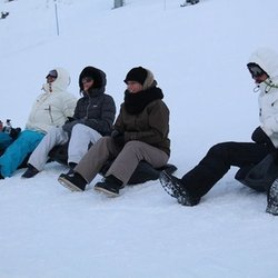 CAUET et l'équipe à Tignes