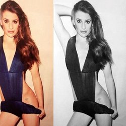 Lea Michelle: J'ai réalisé un merveilleux shooting avec @Terry_World pour @vmagazine. Les problèmes sont mis de côtés aujourd'hui...