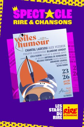 Les voiles de l'humour de la baule 2026 - Affiche