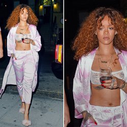 Rihanna en pyjama à New York