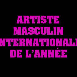 artiste masculin international