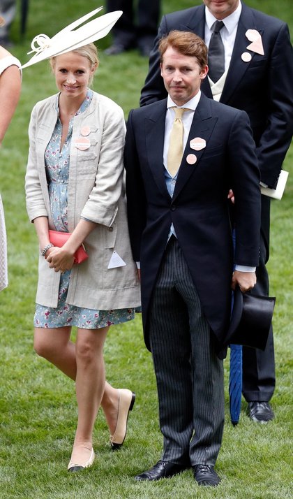 James Blunt et sa femme Alexandra Wellesley pour le  Royal Ascott