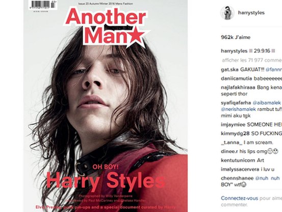Harry Styles pour le magazine Another Man