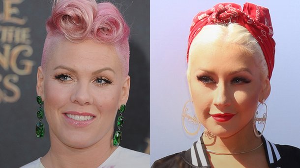 Pink dément avoir grimacé pendant la performance de Christina Aguilera