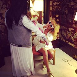 Checking my designs where #Coco checked hers!!! #imjustdifferent