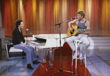 Johnny Hallyday et Michel Berger