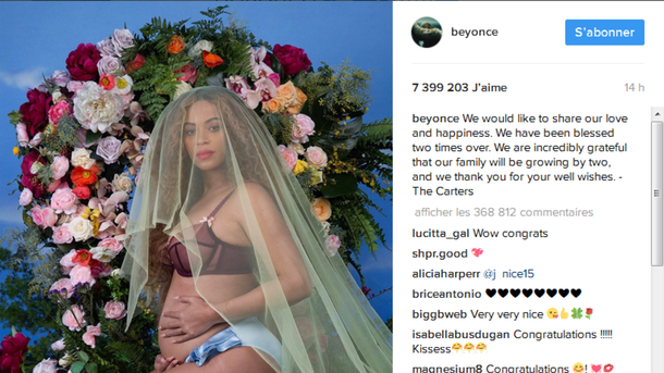 Beyoncé est enceinte de jumeaux !