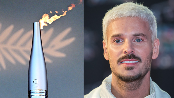 Matt Pokora à l'honneur : le chanteur a porté la flamme olympique