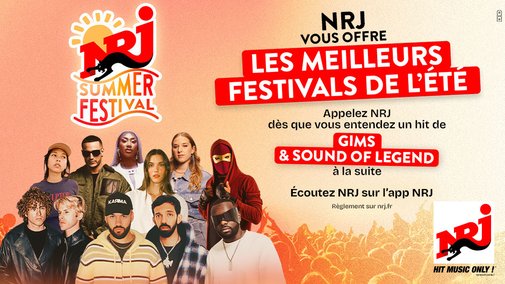 🎟️ NRJ Summer Festival : gagnez vos places pour les plus grands festivals de l'été avec le Double Hit NRJ !