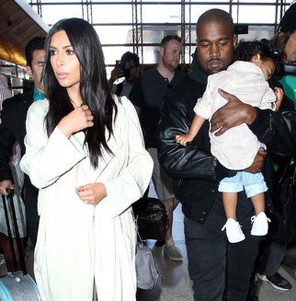 Kanye West, North West et Kim Kardashian en Arménie