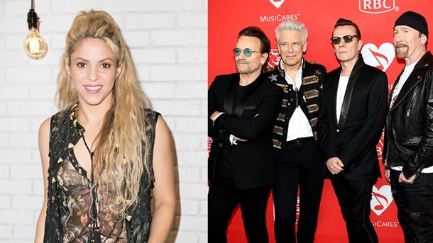 Shakira aux anges: U2 reprend sur scène «Whenever, Wherever»