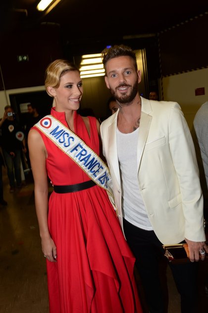 Camille Cerf (Miss France 2015) et M Pokora - NRJ Music Awards 2015