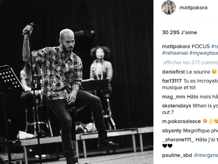 M. Pokora en répétitions
