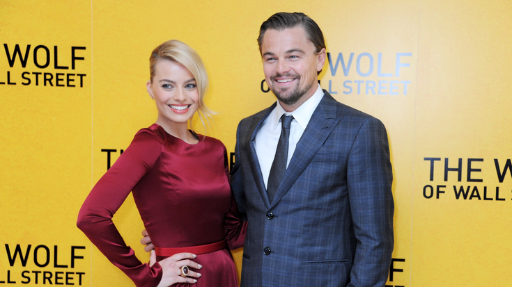 Margot Robbie et Leonardo Di Caprio pour la première du "Loup de Wall Street", 09.01.2014