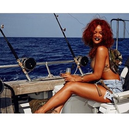 Rihanna à la pêche