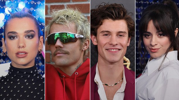 Dua Lipa, Shawn Mendes, Camila Cabello... Qui sont les couples d'artistes confinés ?