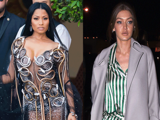 Nicki Minaj et Gigi Hadid 