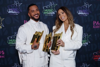 Vitaa & Slimane - Photocall NRJ Music Awards Paris Edition