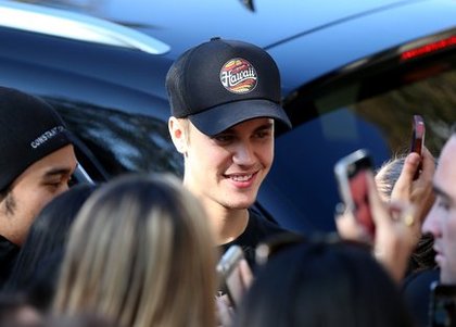 Justin Bieber avec ses fans en Australie