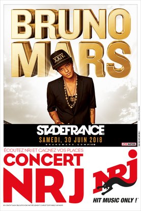 Bruno Mars en concert avec NRJ