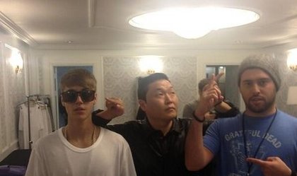 Psy: @justinbieber @psy_oppa @scooterbraun #Korea !!