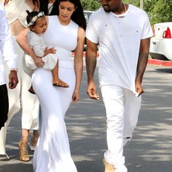Kanye West, Kim Kardashian et North West